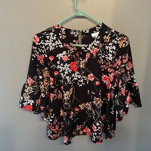 Flowy short sleeve blouse - great for work!